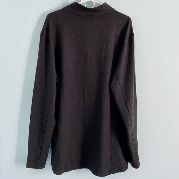 Adidas Aeroready Mens XL Charcoal Gray 1/4 Zip Long Sleeve Pullover Shirt GL7055 - Picture 2 of 11